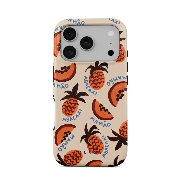 Burga iPhone 17 Pro Max Abacaxi Premium Case Compatible with Hybrid Dual-Layer Hard Shell + Silicone Protection - Scratch-Resistant Shockproof Mobile Cover - Image 1